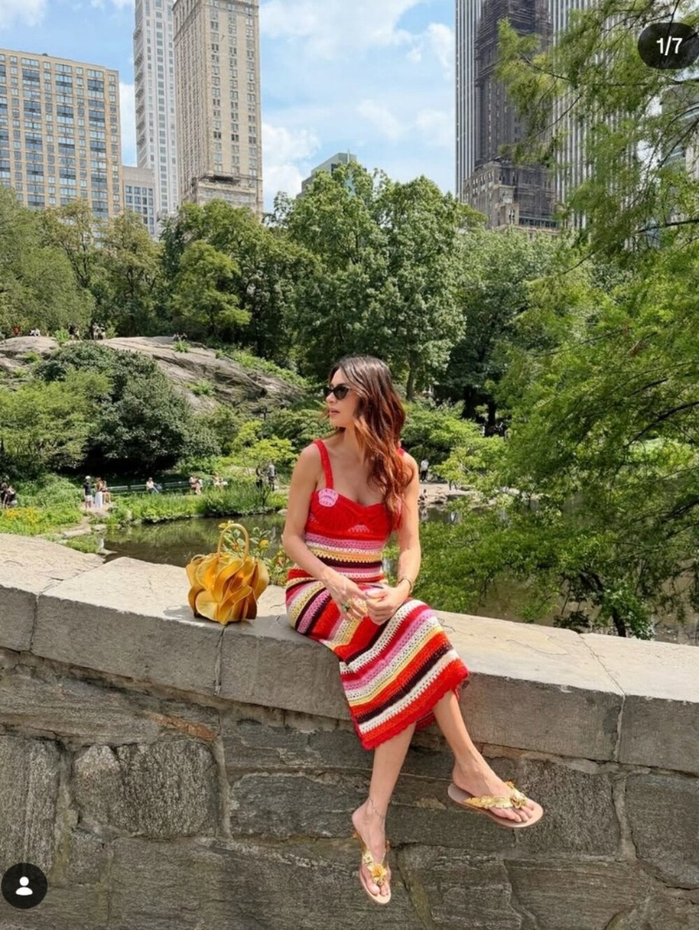 Farm Rio Flower Colorful Crochet Midi Dress - Picture 6 of 15
